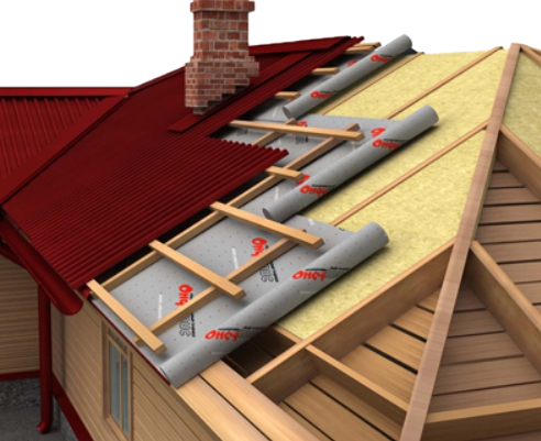 Схема утепления крыши дома