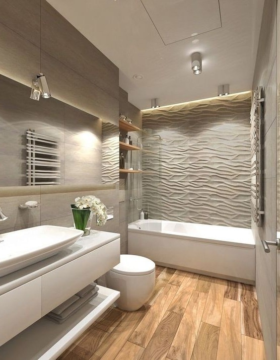 Безупречный и стильный дизайн ванной комнаты
