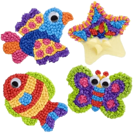 Забавные фигурки из шариков разноцветных салфеток