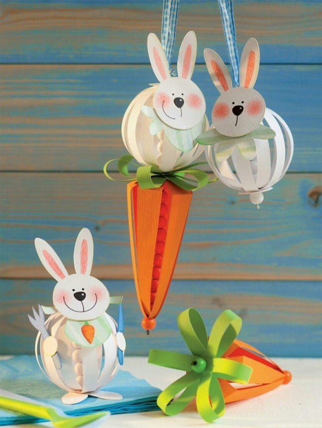 Веселые зайчата которые не против пообедать сладкой морковкой