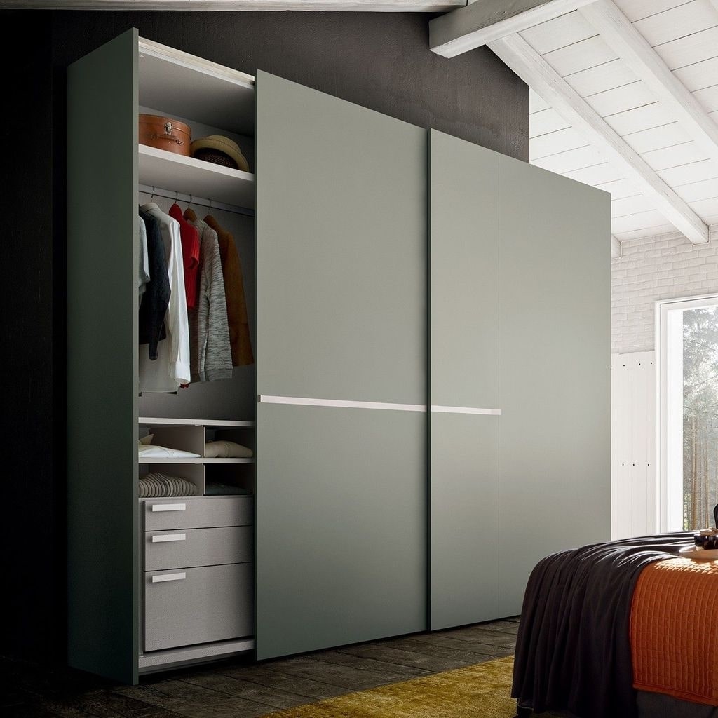 Красивый дизайн шкафа в стиле минимализм